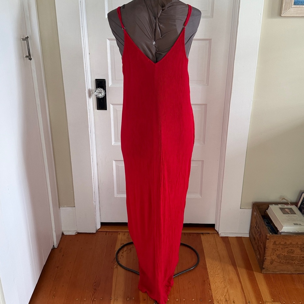 Lovestitch Gauzy Red Maxi‎ Dress M/L - Picture 5 of 9